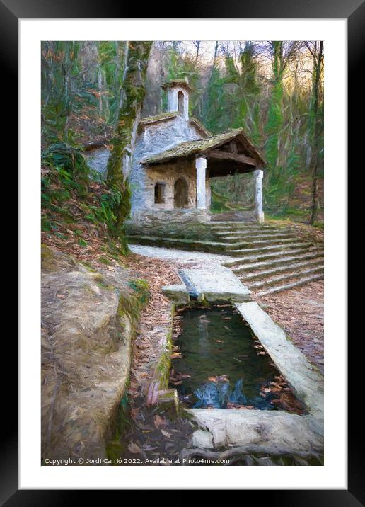 Sacred Refuge of the Corb - CR2202-6798-PIN Framed Mounted Print by Jordi Carrio
