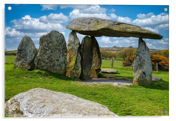 Neolithic Wonder in Pembroke Acrylic by Roger Mechan
