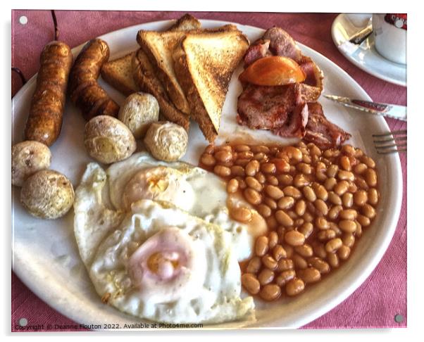 The Ultimate Full English Breakfast Acrylic by Deanne Flouton