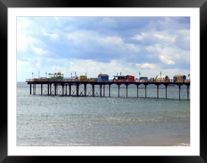 Teignmouth Pier. Framed Mounted Print by john hill