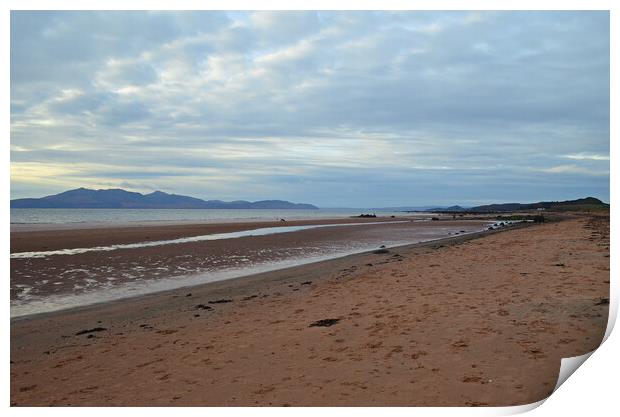 Sandy beach at Seamill, North Ayrshire Print by Allan Durward Photography