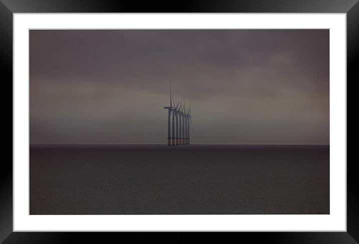 Gunfleet Sands Offshore Wind Farm Framed Mounted Print by Darren Burroughs