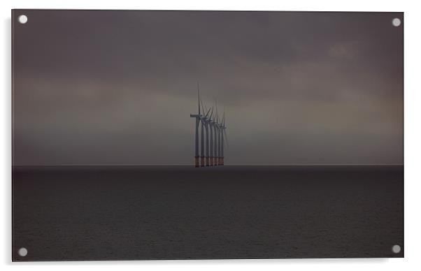 Gunfleet Sands Offshore Wind Farm Acrylic by Darren Burroughs