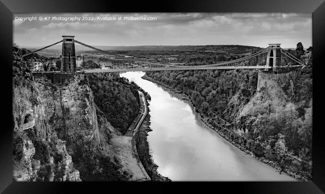 The Clifton Suspension Bridge Framed Print by K7 Photography