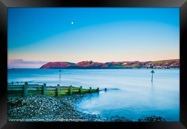 Llansteffan Dawn Framed Print by Chris Richards