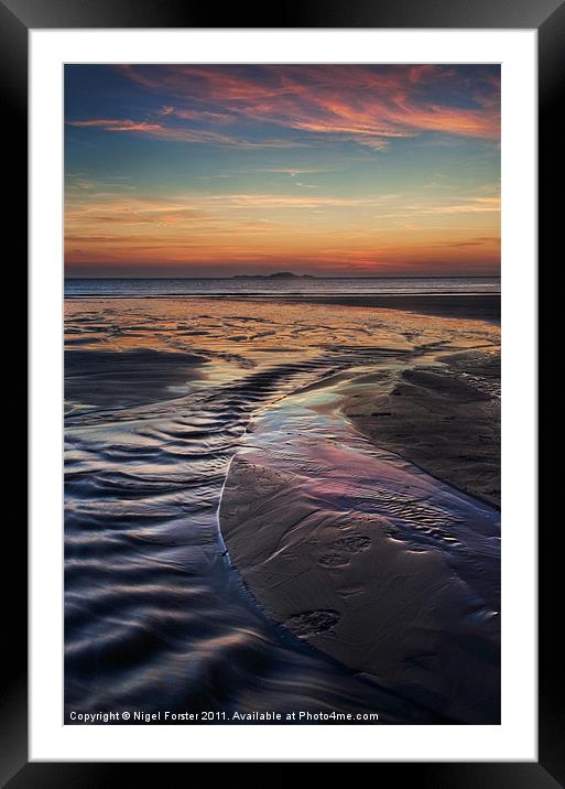 Whitesands Bay Sunset Framed Mounted Print by Creative Photography Wales