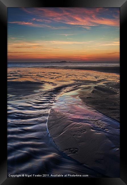 Whitesands Bay Sunset Framed Print by Creative Photography Wales