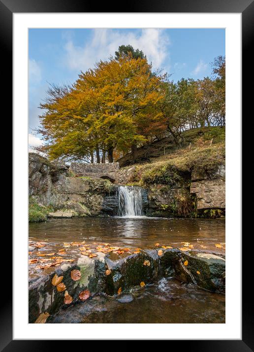 Cascade at Three Shires Head Framed Mounted Print by Jason Wells