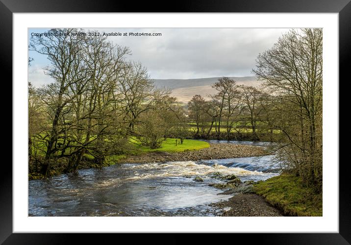 River Rawthey at Sedbergh Cumbria Framed Mounted Print by Nick Jenkins