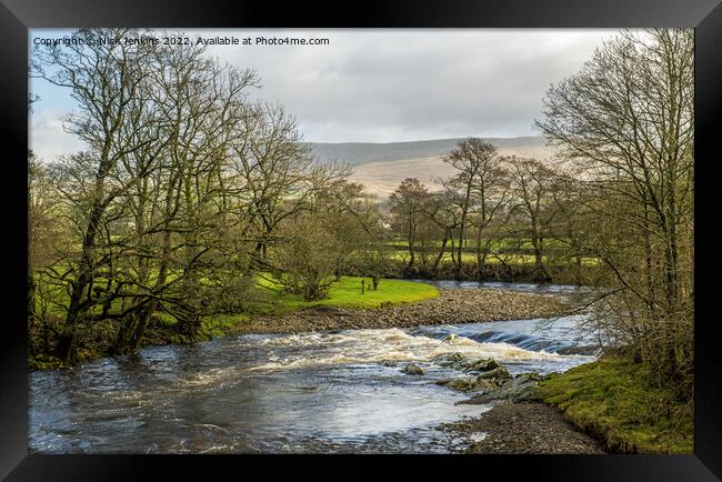 River Rawthey at Sedbergh Cumbria Framed Print by Nick Jenkins