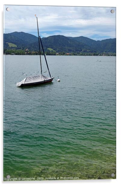 Beautiful view at lake Schliersee in Bavaria, Germany Acrylic by Lensw0rld 