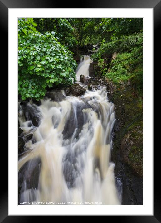 Falls at Thirlmere  Framed Mounted Print by Heidi Stewart