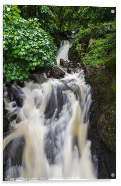 Falls at Thirlmere  Acrylic by Heidi Stewart