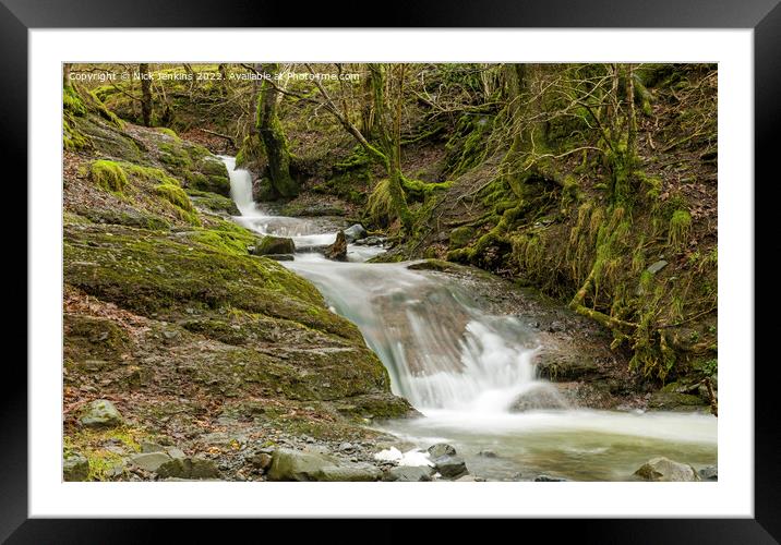 Settlebeck Gill above Sedbergh Cumbria Framed Mounted Print by Nick Jenkins