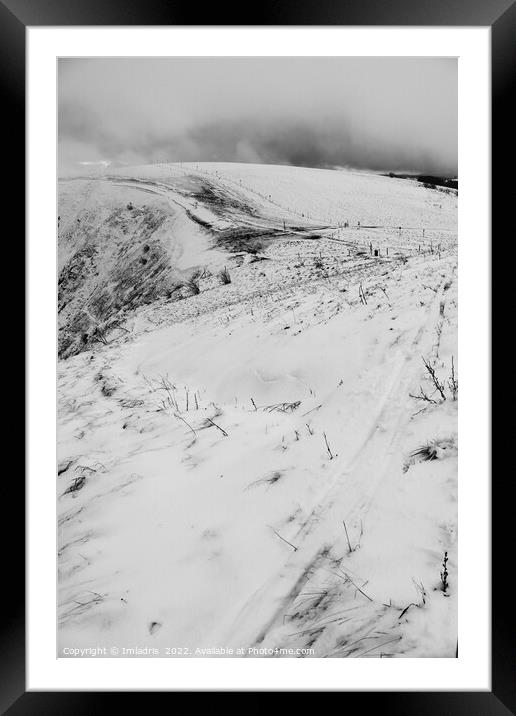 Le Hohneck in Winter, Vosges, France Framed Mounted Print by Imladris 
