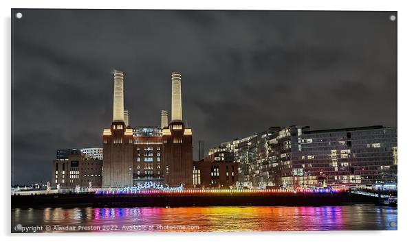Battersea Power Station Acrylic by Alasdair Preston