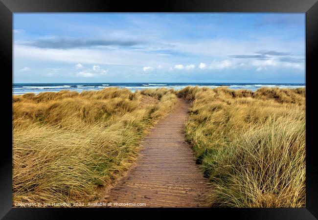 Castlerock, Nothern Ireland Framed Print by jim Hamilton