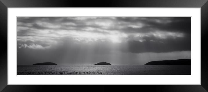 The Enchanting Islands of St Tudwals Framed Mounted Print by David McGeachie