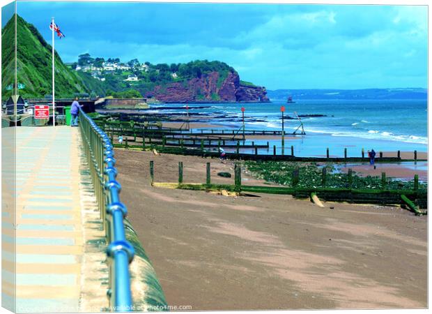 A view from Teignmouth promenade. Canvas Print by john hill