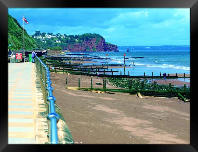 A view from Teignmouth promenade. Framed Print by john hill