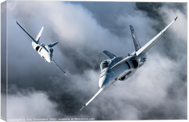 Flying with Hornets Canvas Print by Kris Christiaens