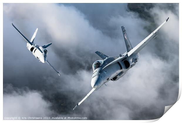 Flying with Hornets Print by Kris Christiaens