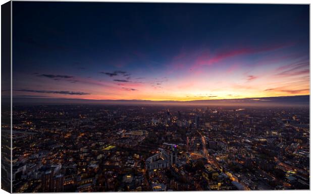 Sunset from The Shard Canvas Print by Garry Stratton