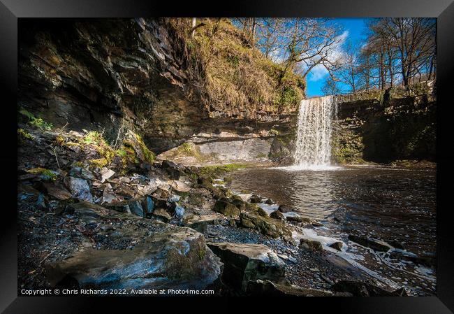 Sgwd Gwladys Framed Print by Chris Richards