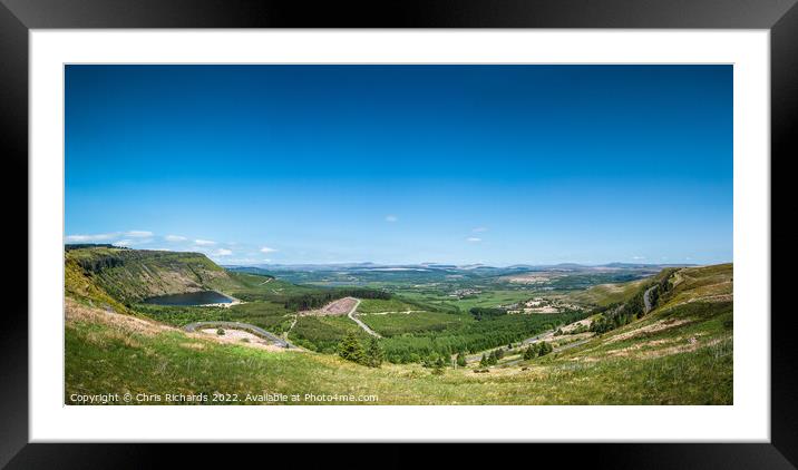 Rhigos Viewpoint Framed Mounted Print by Chris Richards