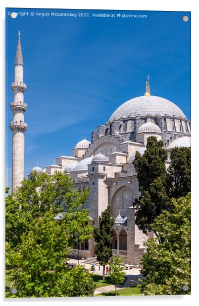 Suleymaniye Mosque, Istanbul Acrylic by Angus McComiskey