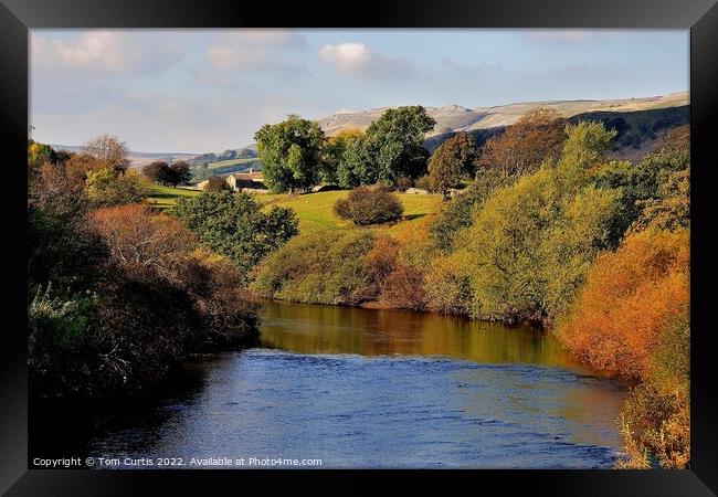 River Ure near Hawes Framed Print by Tom Curtis