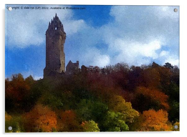 wallace monument  Acrylic by dale rys (LP)