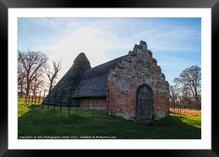 Ice House Thatched Roof Framed Mounted Print by GJS Photography Artist