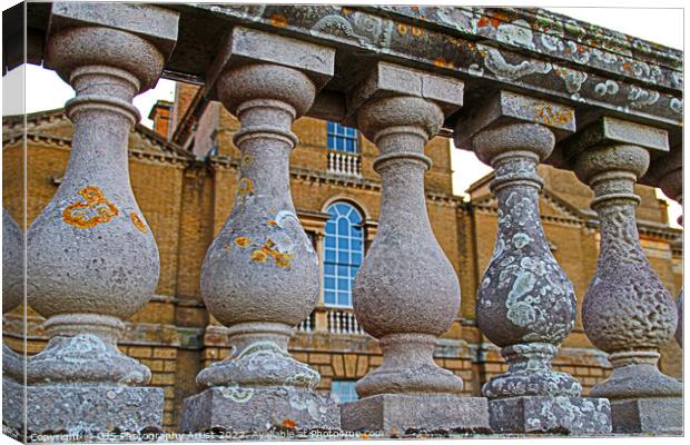 Stone Ballastrade in Different Ware Canvas Print by GJS Photography Artist