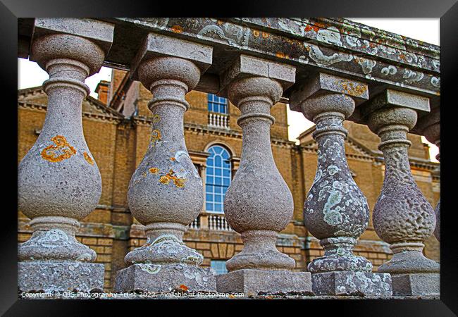 Stone Ballastrade in Different Ware Framed Print by GJS Photography Artist