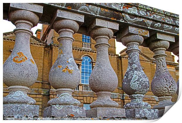 Stone Ballastrade in Different Ware Print by GJS Photography Artist
