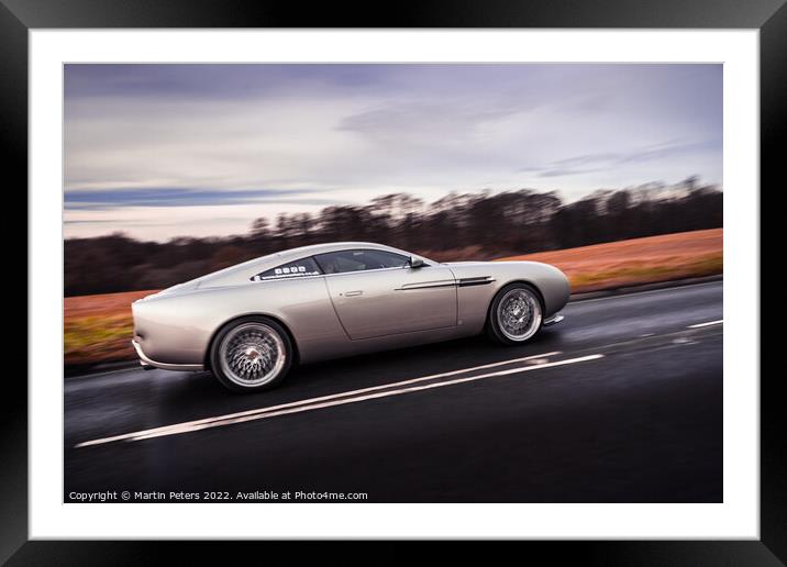 Luxurious BAE Vantare on Essex Country Road Framed Mounted Print by Martin Yiannoullou
