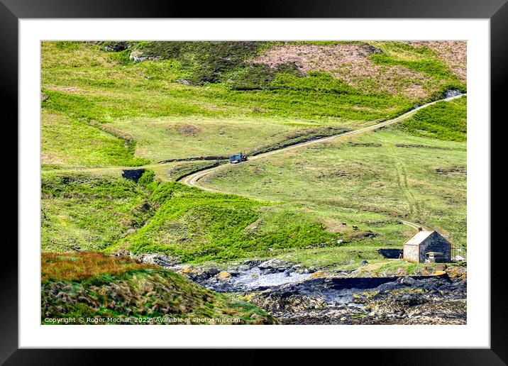 Rolling Along the Isle of Man Framed Mounted Print by Roger Mechan