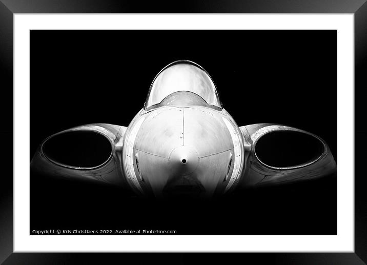 Saab 35 Draken Framed Mounted Print by Kris Christiaens