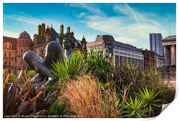 Victoria square Birmingham Print by Travel and Pixels 