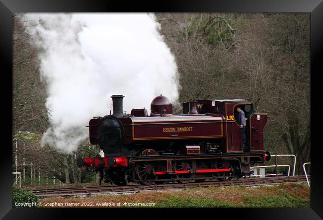 London Transport Tank engine Framed Print by Stephen Hamer