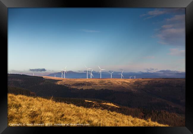 Wind Power  Framed Print by Heidi Stewart