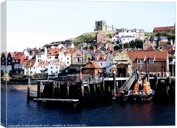 Whitby in Yorkshire  Canvas Print by Nick Edwards