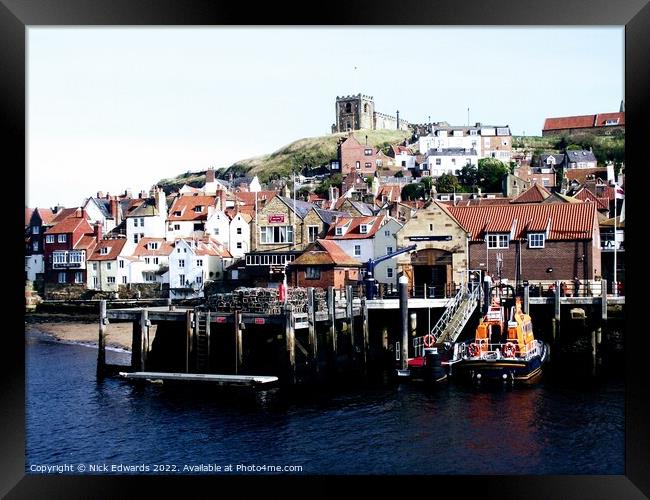 Whitby in Yorkshire  Framed Print by Nick Edwards