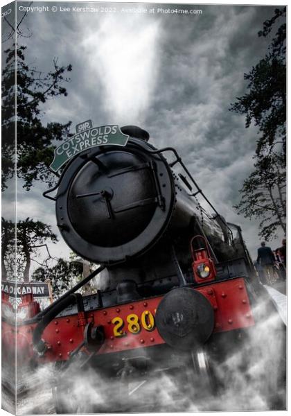 Cotswold Express at Gloucestershire Warwickshire Steam Railway Canvas Print by Lee Kershaw