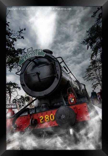 Cotswold Express at Gloucestershire Warwickshire Steam Railway Framed Print by Lee Kershaw