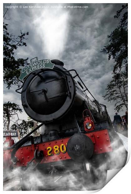 Cotswold Express at Gloucestershire Warwickshire Steam Railway Print by Lee Kershaw