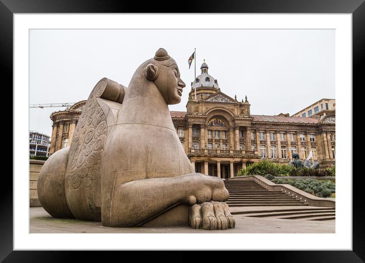 Guardian statue in Victoria Square Framed Mounted Print by Jason Wells