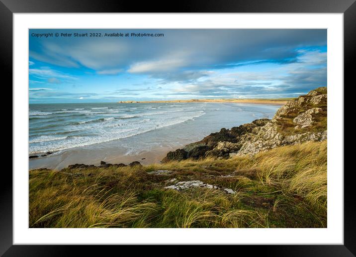 Llanddwyn Bay on the  Isle of Anglesey  Framed Mounted Print by Peter Stuart