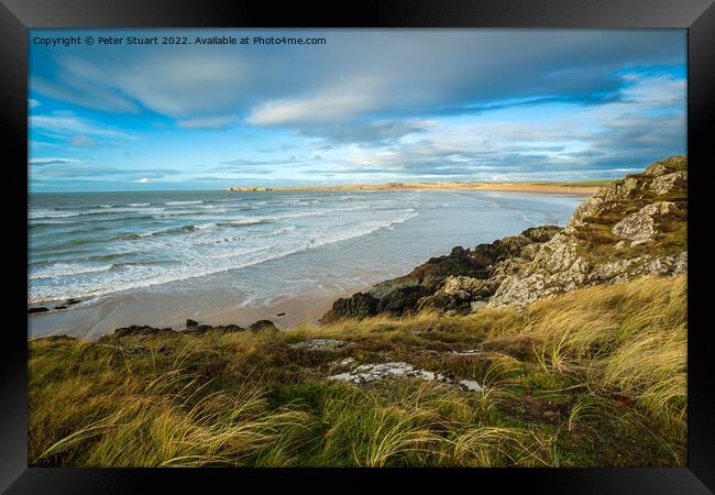 Llanddwyn Bay on the  Isle of Anglesey  Framed Print by Peter Stuart